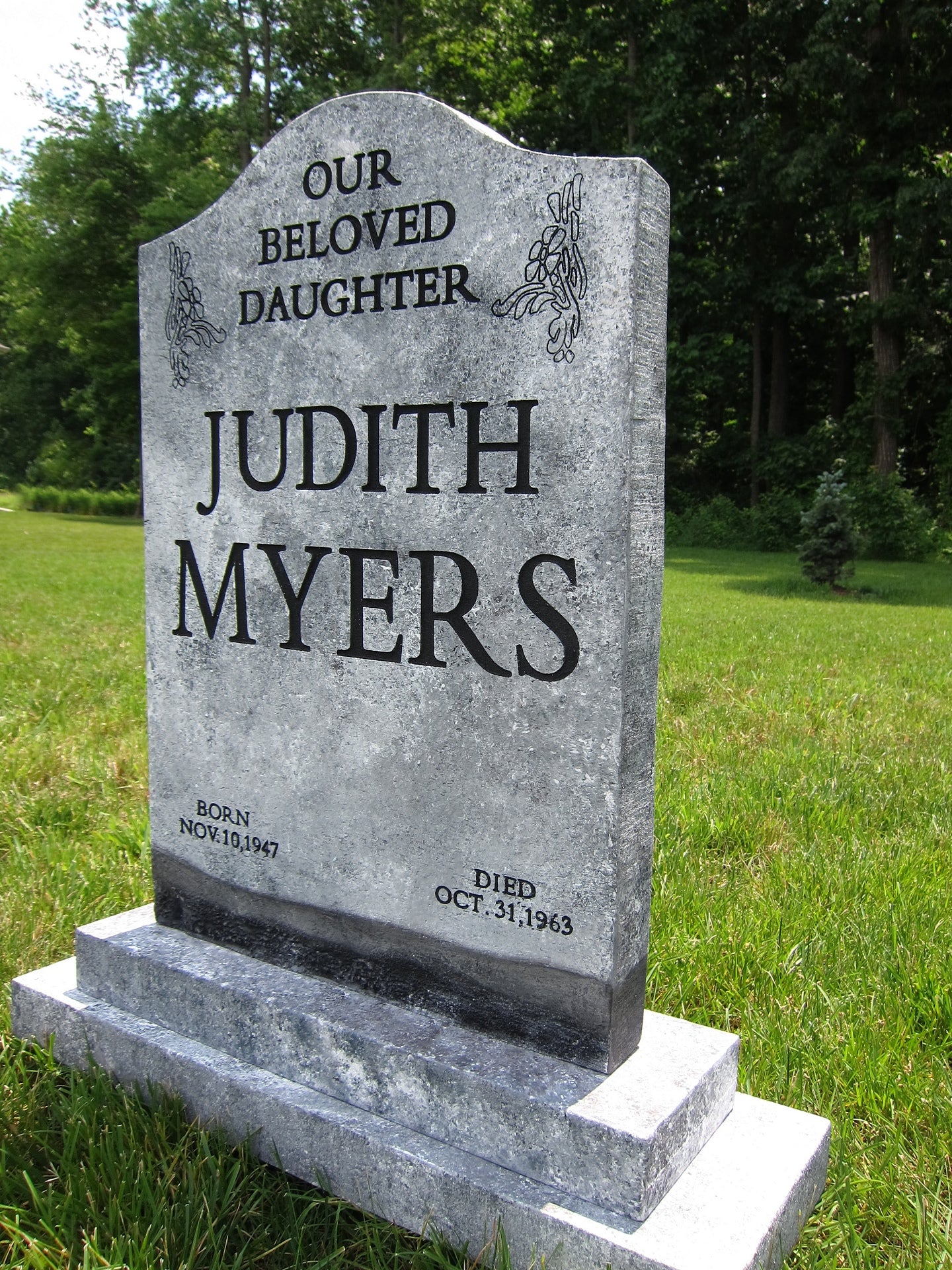 Judith Myers Halloween Tombstone