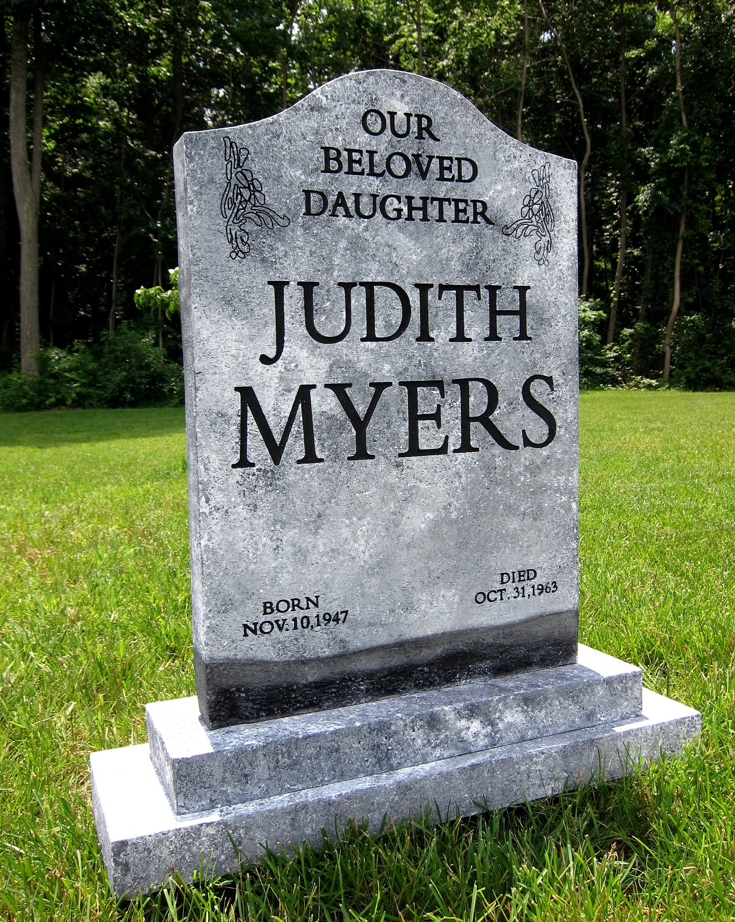 Judith Myers Halloween Tombstone