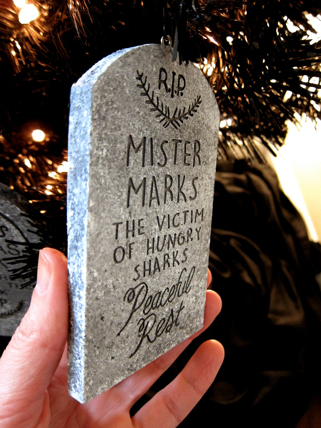 Mister Marcs Haunted Mansion Mini Ornament Tombstone