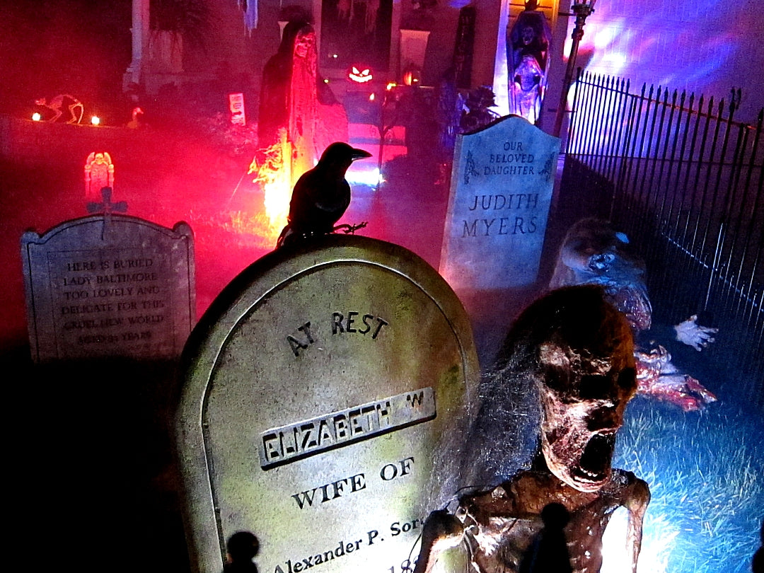 Cemetery Haunts Tombstone Props