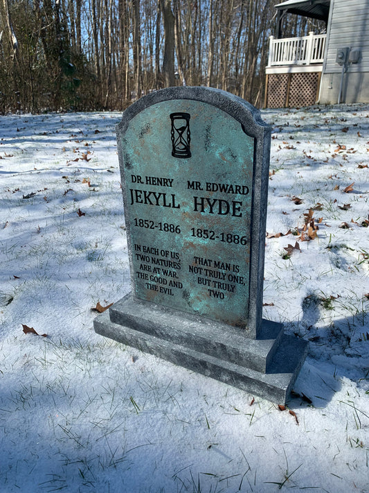 Dr. Henry Jekyll and Mr. Edward Hyde Halloween Tombstone