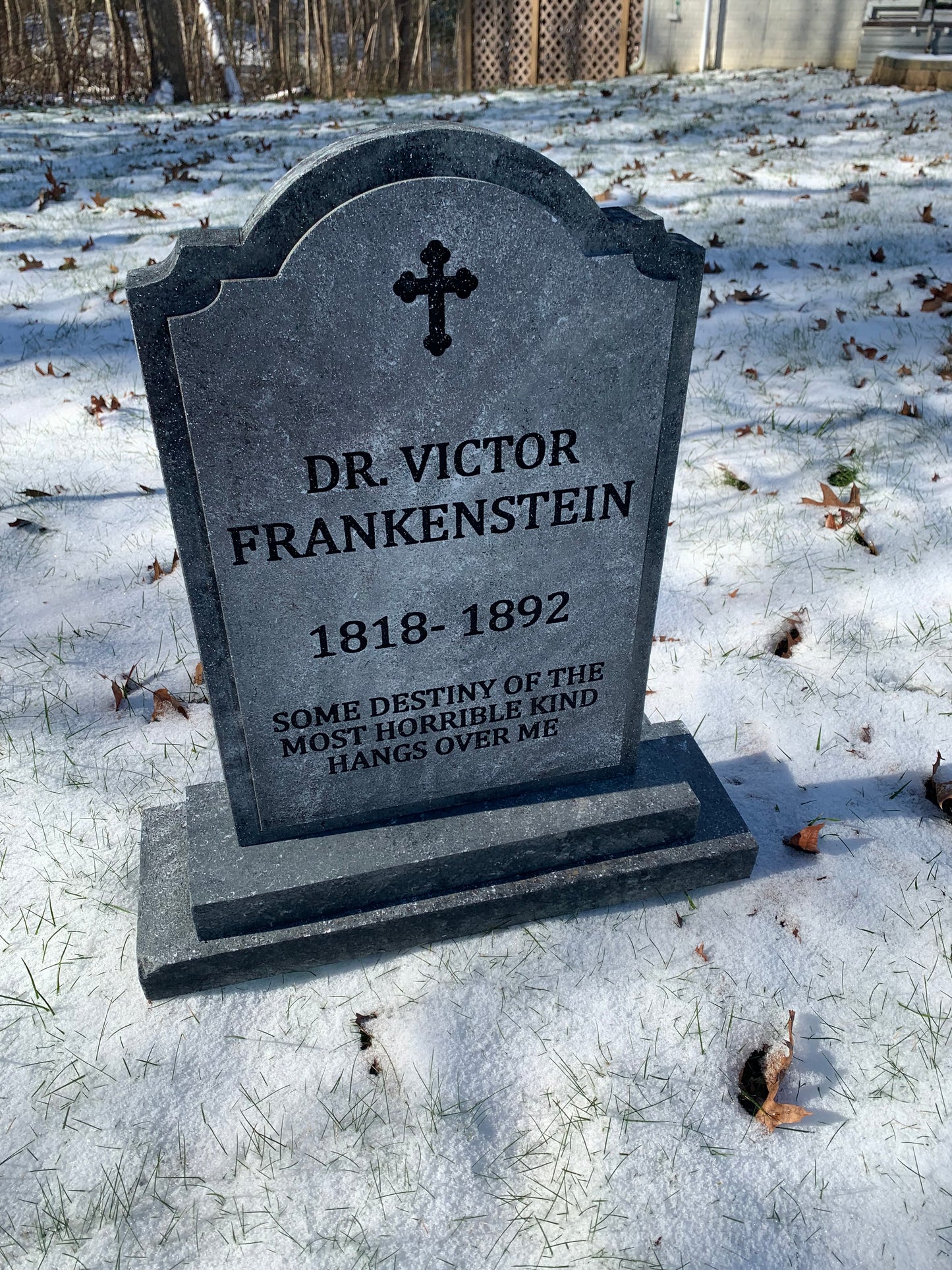 Dr. Victor Frankenstein Halloween Tombstone