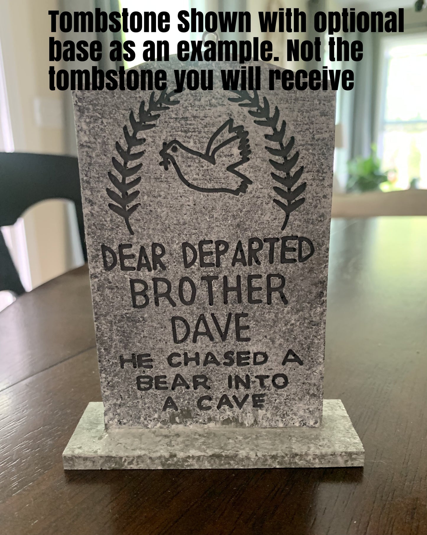 Doc Emmett Brown Back To The Future Mini Ornament Tombstone