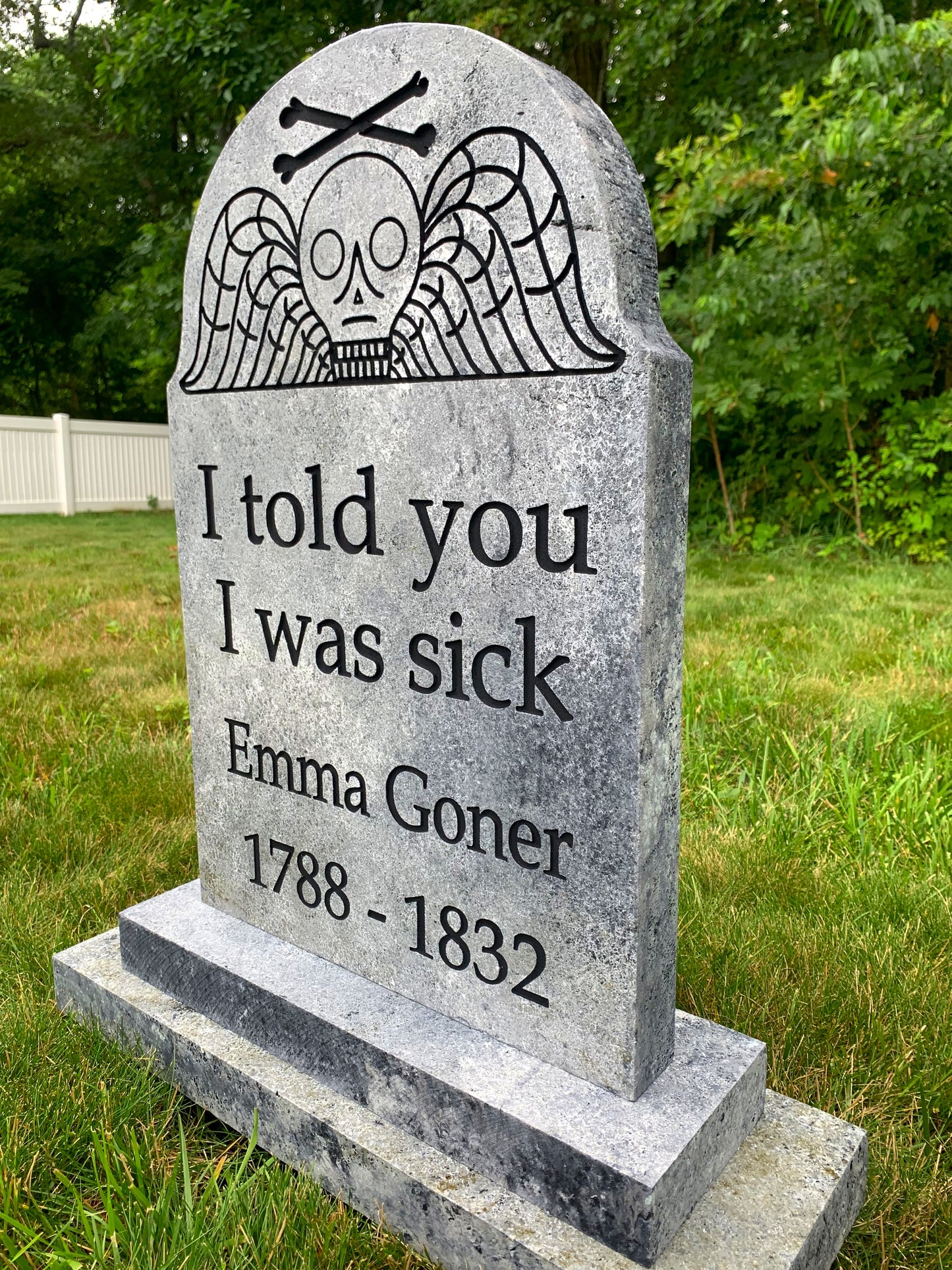 Emma Goner Halloween Tombstone