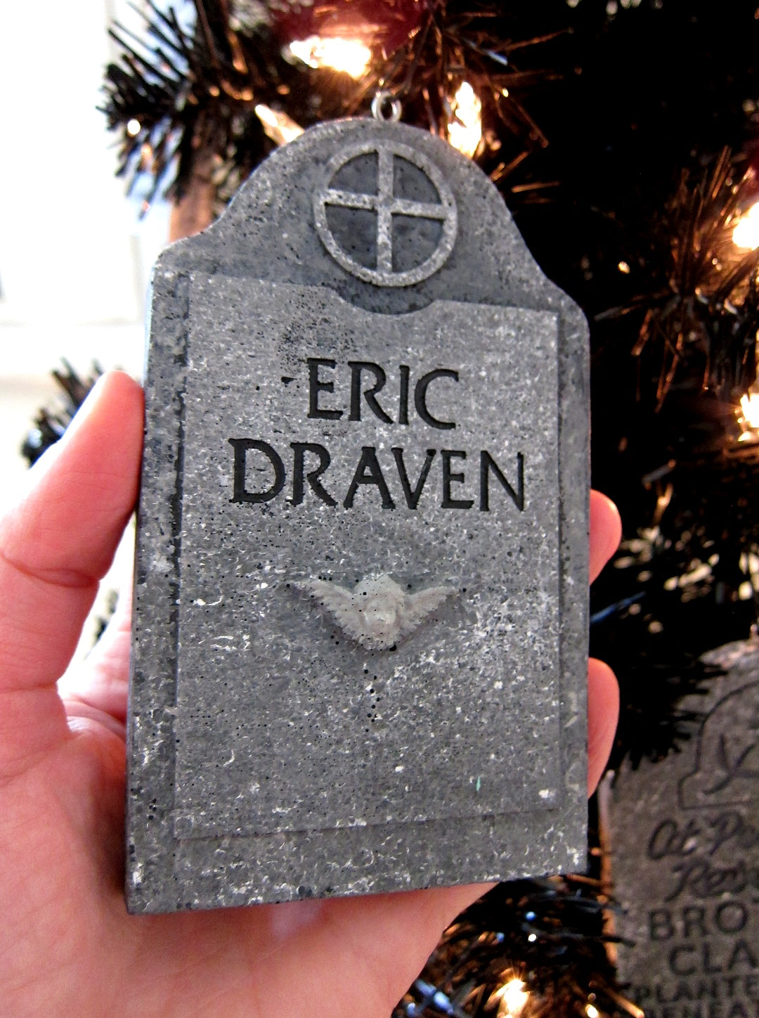 Eric Draven The Crow Mini Ornament Tombstone