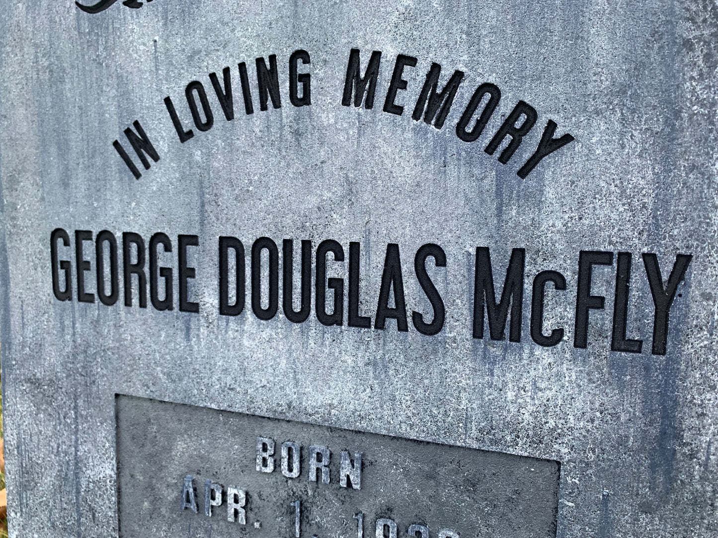 Back to the Future George Mcfly Tombstone Movie Life Size