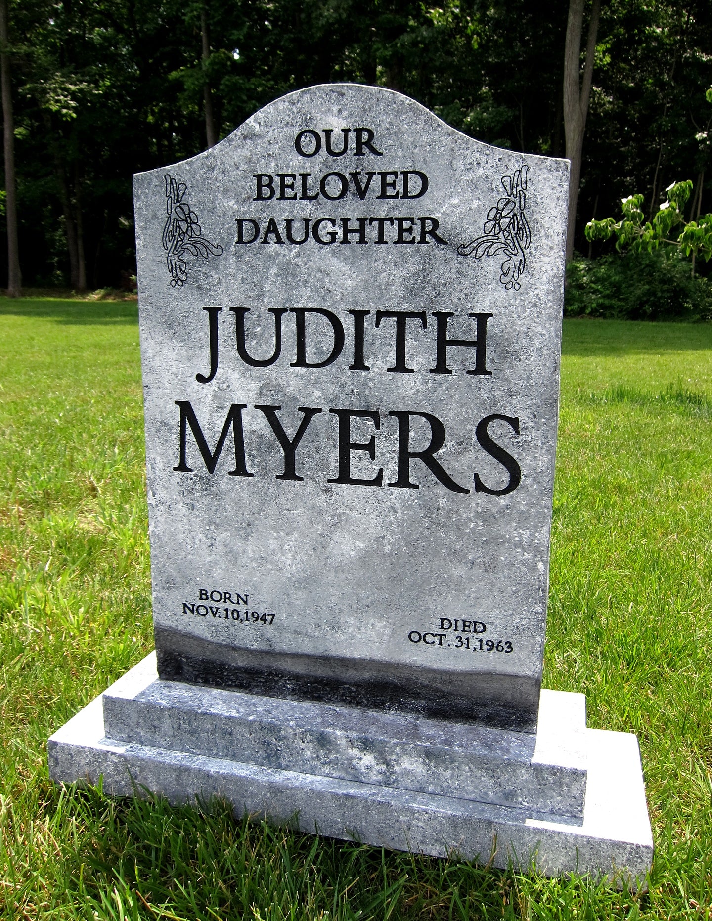 Judith Myers Halloween Tombstone