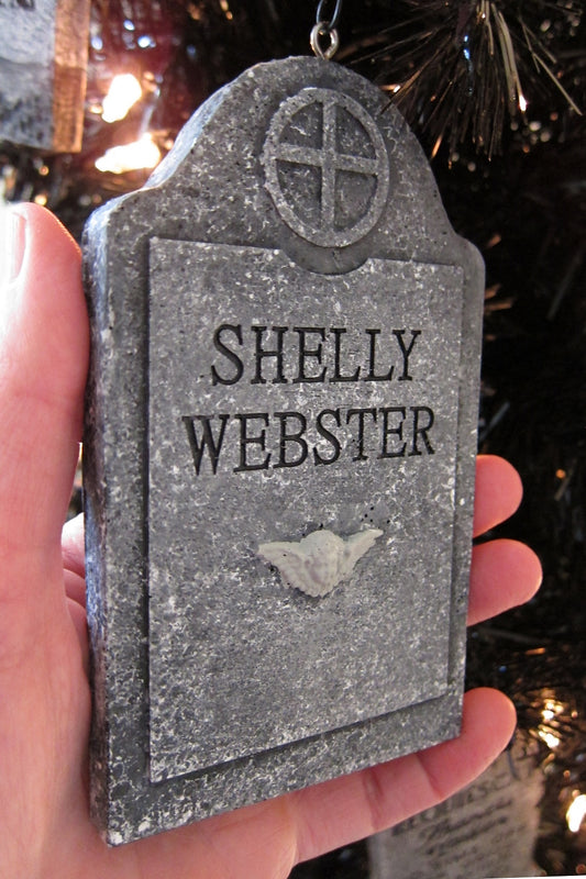 Shelly Webster The Crow Mini Ornament Tombstone