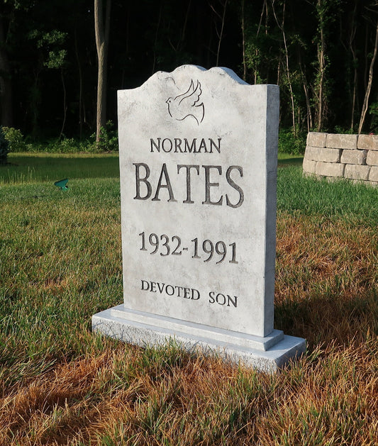 Norman Bates Halloween Tombstone Prop