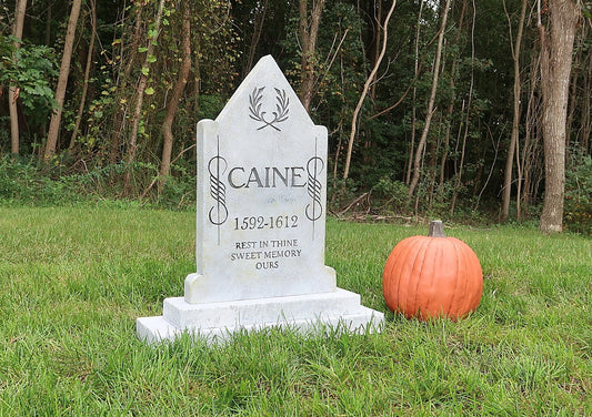Caine Halloween Tombstone Cemetery Prop