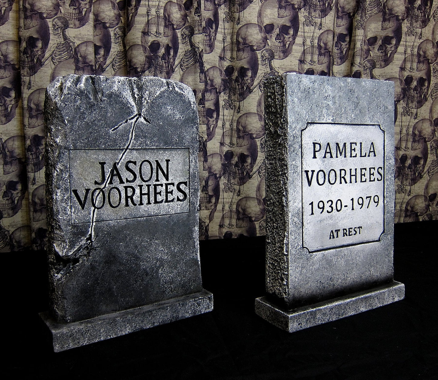 Jason Voorhees and Pamela Voorhees MINI Tombstone BUNDLE