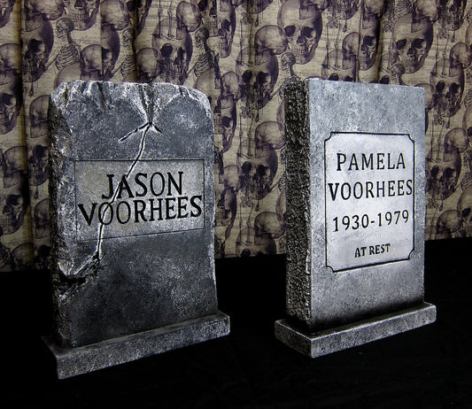 Jason Voorhees and Pamela Voorhees MINI Tombstone BUNDLE