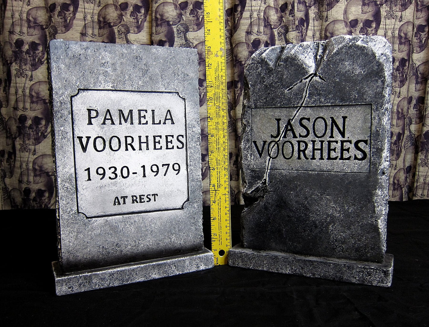 Jason Voorhees and Pamela Voorhees MINI Tombstone BUNDLE