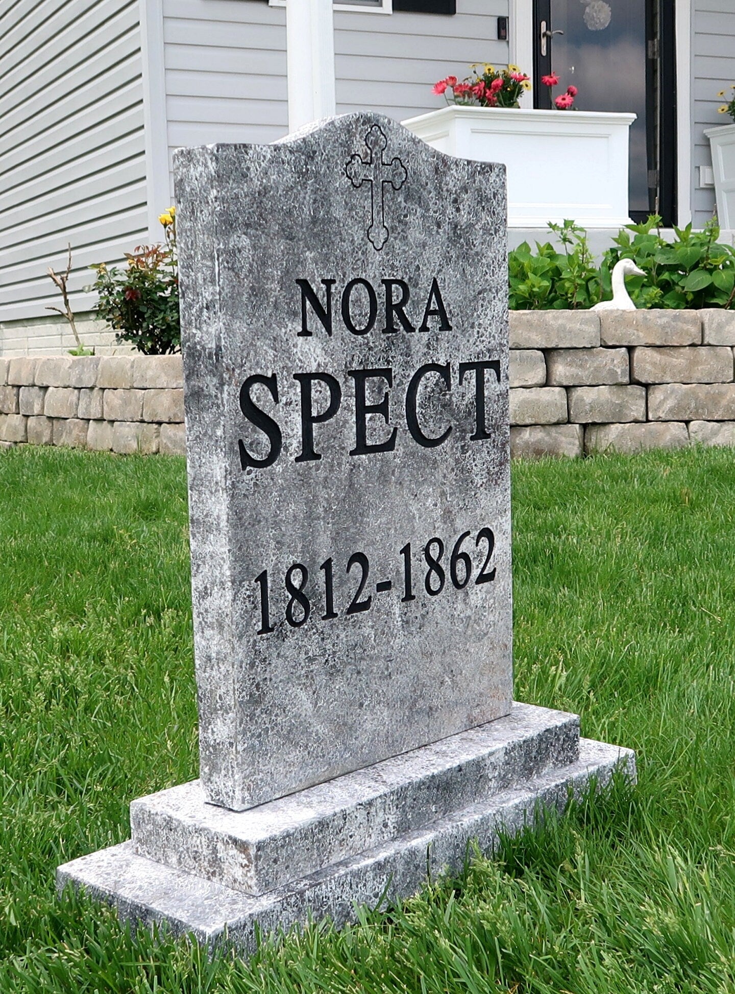 NORA SPECT Silly Halloween Tombstone Yard Prop