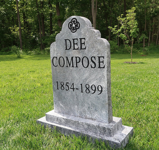 DEE COMPOSE Silly Clever Halloween Tombstone Yard Prop