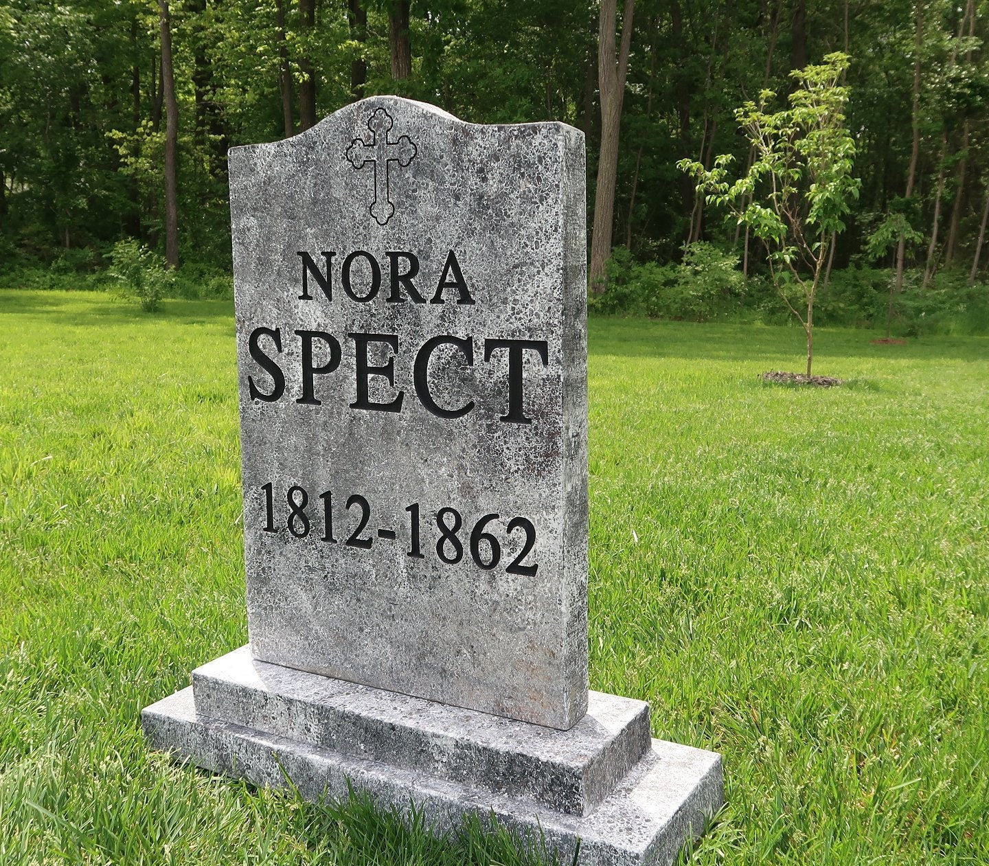 NORA SPECT Silly Halloween Tombstone Yard Prop