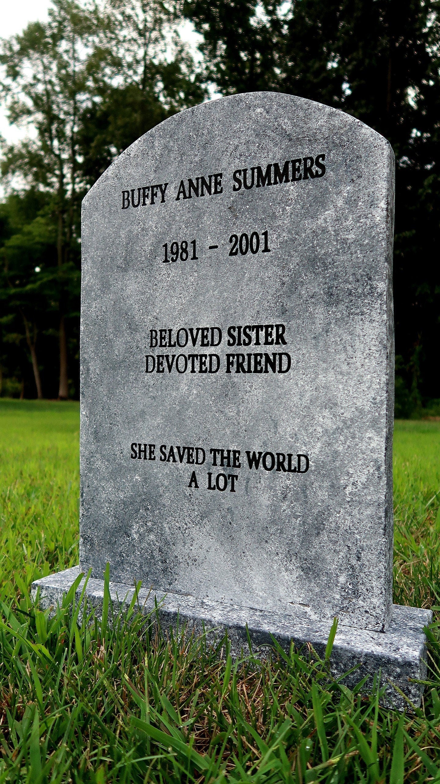 Buffy Summers the Vampire Slayer Tombstone