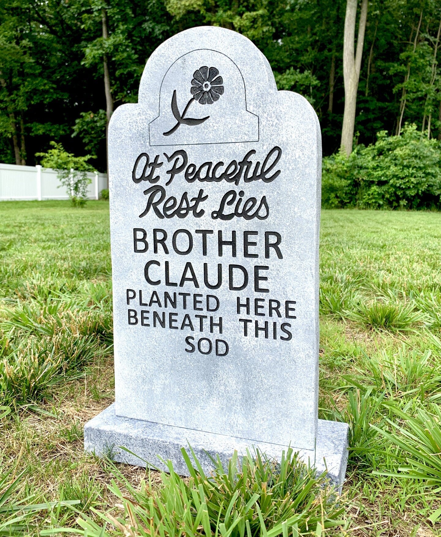 Brother Claude At Peaceful Rest Tombstone