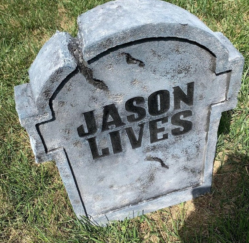 Friday the 13th Jason Lives Part 6 Replica Tombstone Movie Poster