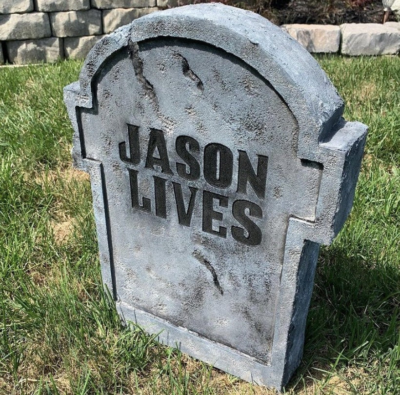 Friday the 13th Jason Lives Part 6 Replica Tombstone Movie Poster