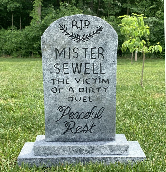 Mister Sewell Peaceful Rest Tombstone Prop