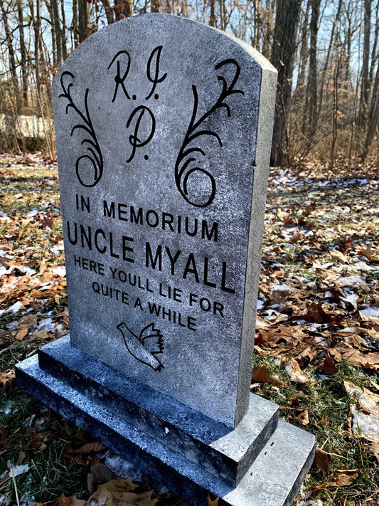 In Memorium Uncle Myall Tombstone Prop