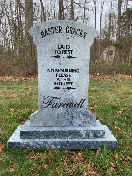 Farewell Master Gracey Tombstone