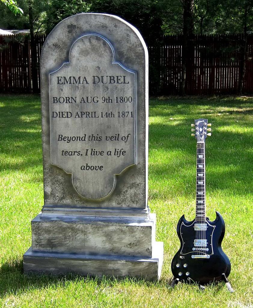 Emma Dubel Tombstone To Scale Cemetery Tombstone